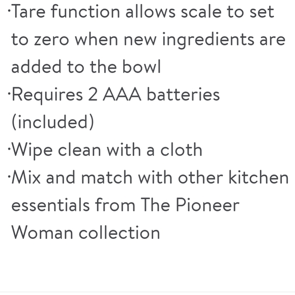 ❤️ New Pioneer Woman Keepsake Floral Bakery Digital Glass Scale - Picture 6 of 7
